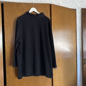 Black fleece  mini Cowell neck size 2X lands in